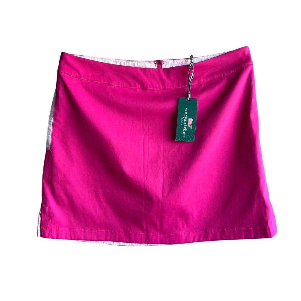 NWT Vineyard Vines Fairway Skort 12 Lipstick Pink Golf Skirt 2R0292-958-12